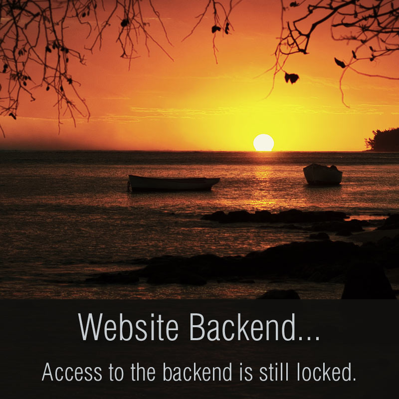 Access to website backend is still locked.