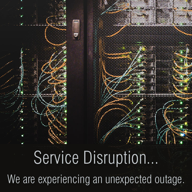 We are experiencing a service disruption.